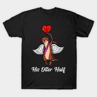 His Otter Half Matching Valentines Day Girlfriend T-Shirt